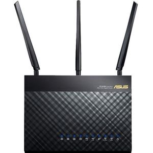 ASUS - Wireless-AC1900 Dual-Band Wi-Fi Router - Black